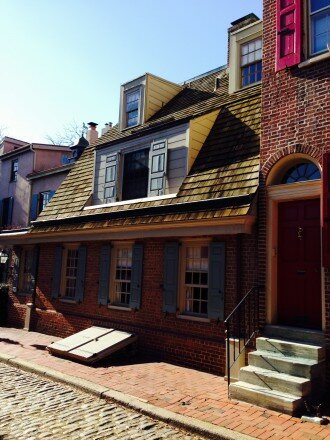 The Most Flaming Addition In Philadelphia: Gambrel Roof, 276 South Philip Street, Philadelphia, Penna.